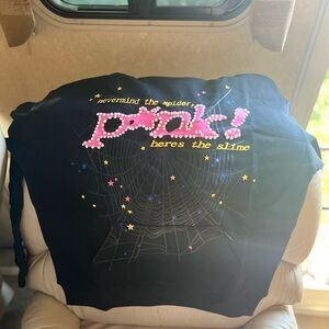 Large Black Sp5der hoodie